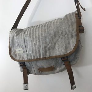 Timbuk2 large messenger bag, grey & brown